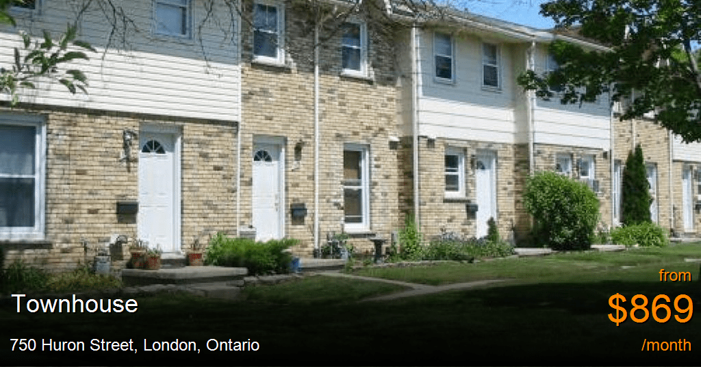 750 huron street, london Townhouse for Rent