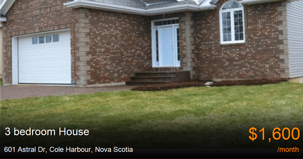 601 astral dr, cole harbour House for Rent