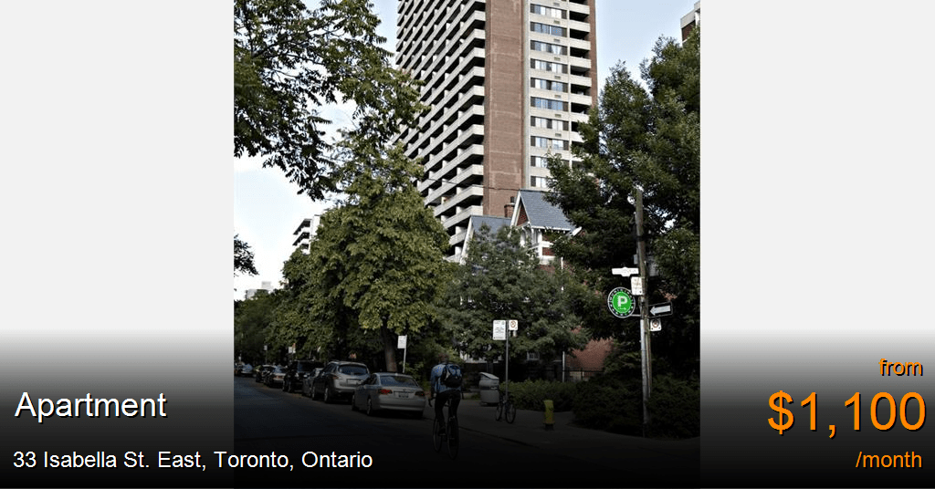 33 isabella st. east, toronto Apartment for Rent
