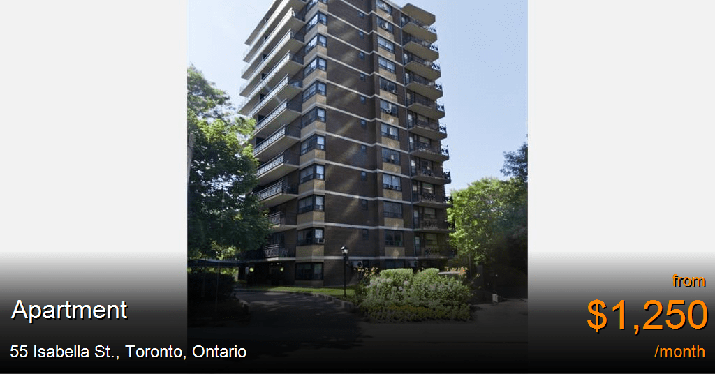 55 isabella st., toronto Apartment for Rent