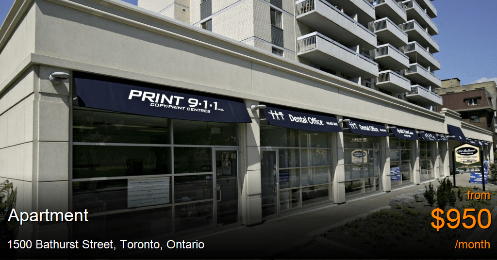 1500 Bathurst Street, Toronto Apartment for Rent B117739