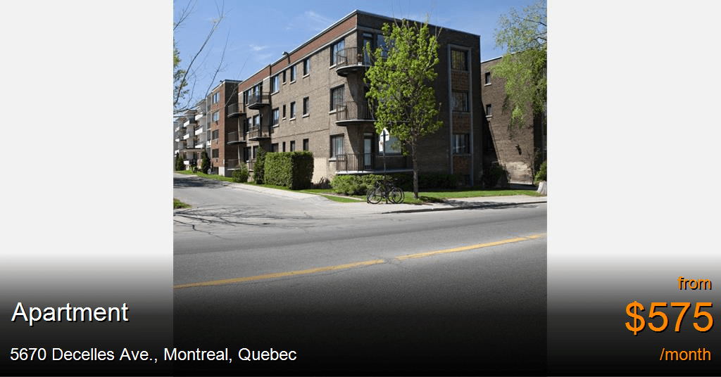 5670 Decelles Ave., Montreal Apartment for Rent B117851