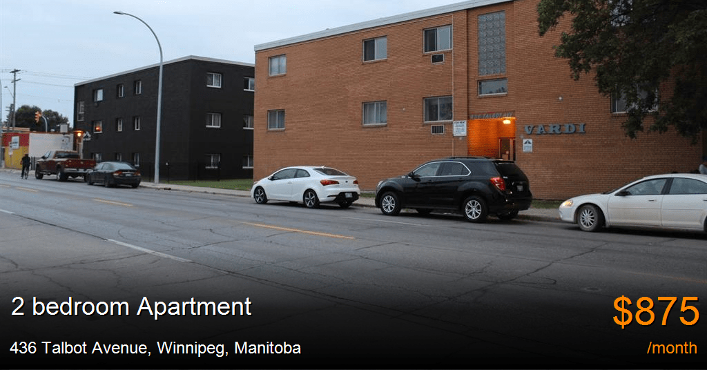 436 talbot avenue, winnipeg Apartment for Rent