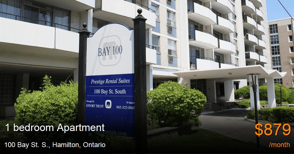 100 bay st. s., hamilton Apartment for Rent