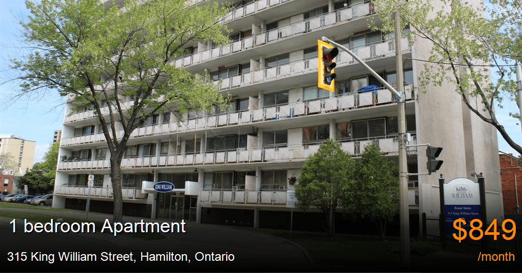 315 king william street, hamilton Apartment for Rent