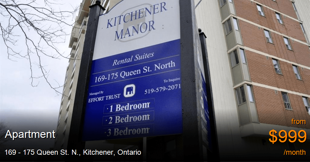 169 175 queen st. n., kitchener Apartment for Rent