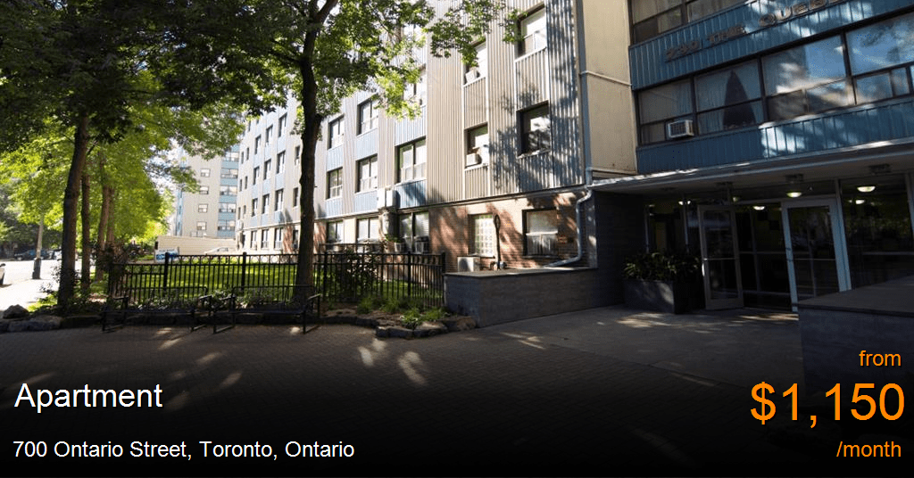 700 ontario street, toronto Apartment for Rent