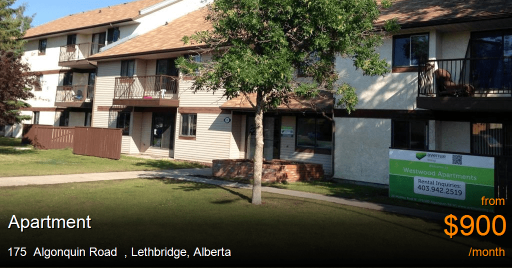 175 algonquin road, lethbridge Apartment for Rent