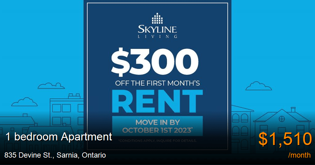 835 Devine St., Sarnia Apartment for Rent