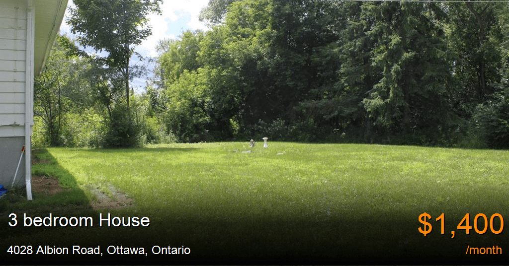 4028 albion road, ottawa House for Rent