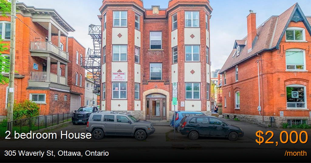 305 waverly st, ottawa House for Rent