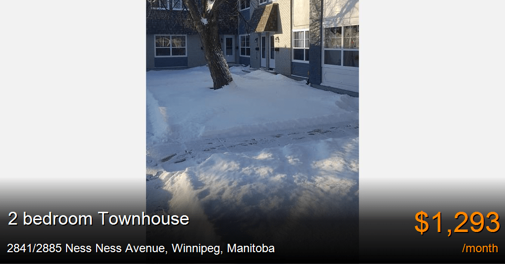 2841/2885 Ness Ness Avenue, Winnipeg Townhouse for Rent