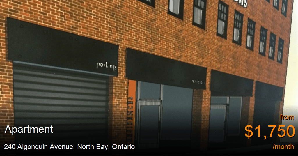 240 algonquin avenue, north bay Apartment for Rent