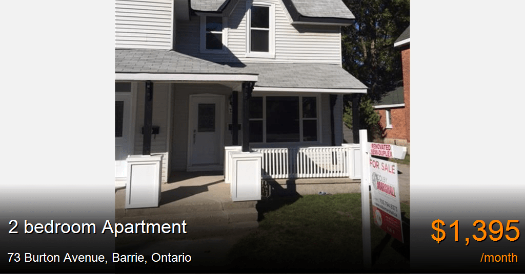 73 burton avenue, barrie Apartment for Rent