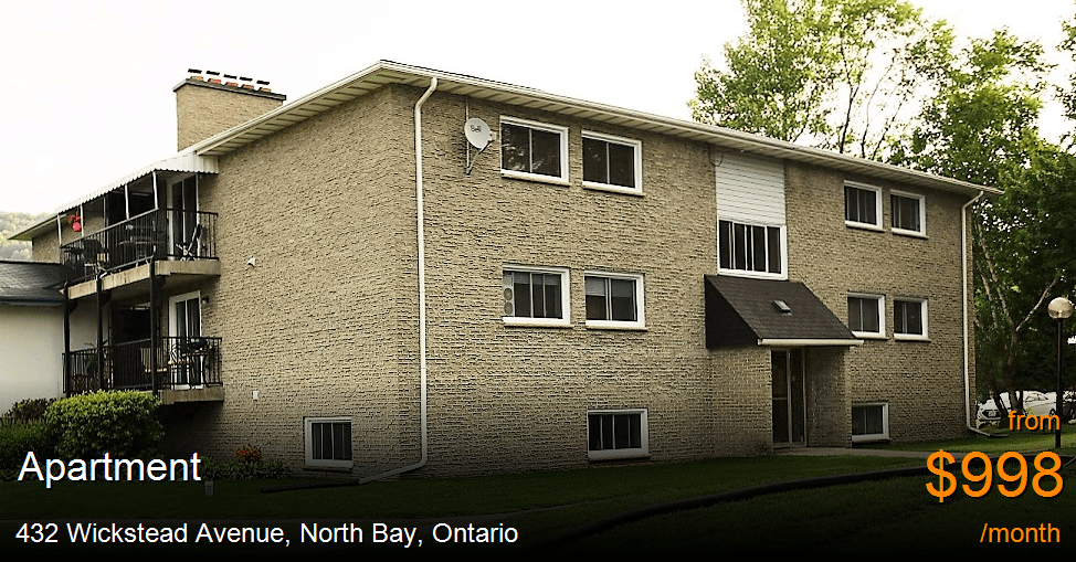 432 wickstead avenue, north bay Apartment for Rent