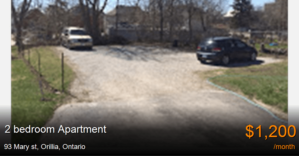 93 mary st, orillia Apartment for Rent