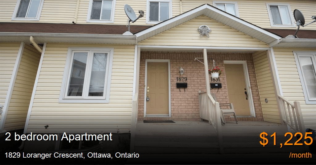 1829 loranger crescent, ottawa Apartment for Rent