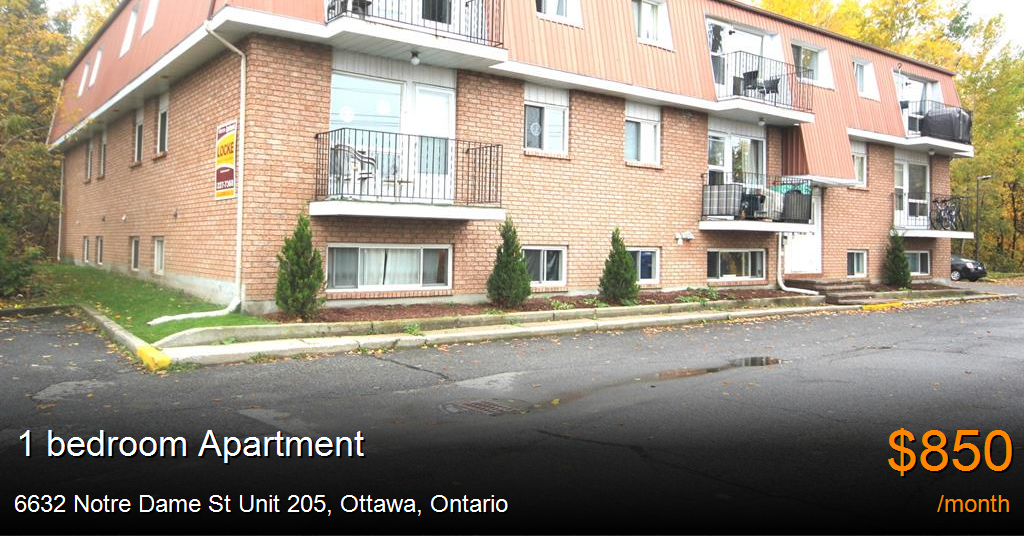 6632 notre dame st unit 205, ottawa Apartment for Rent