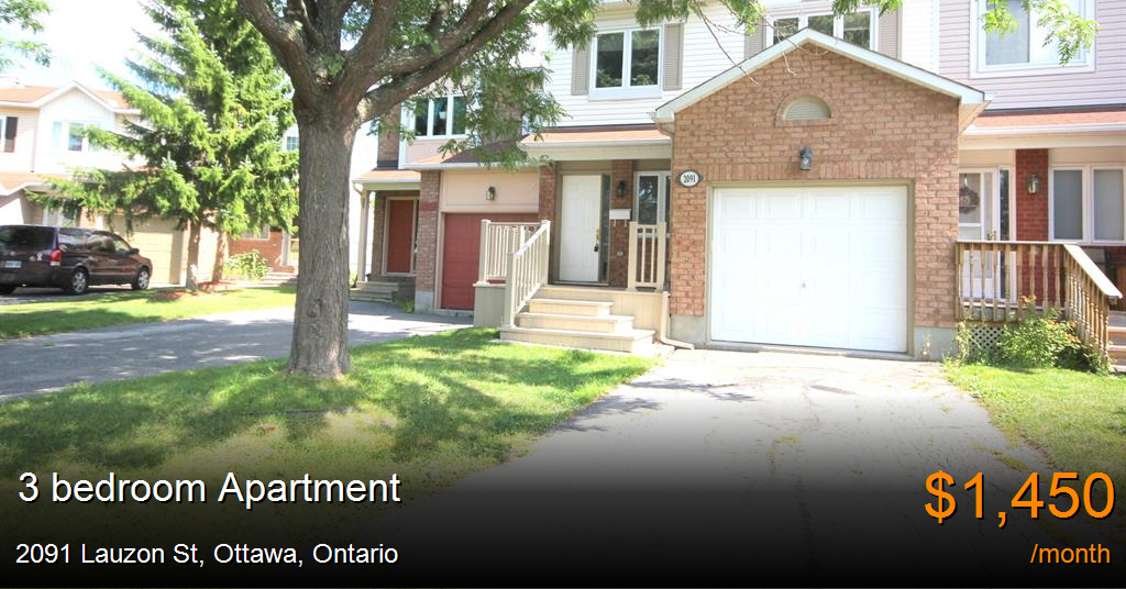 2091 lauzon st, ottawa Apartment for Rent