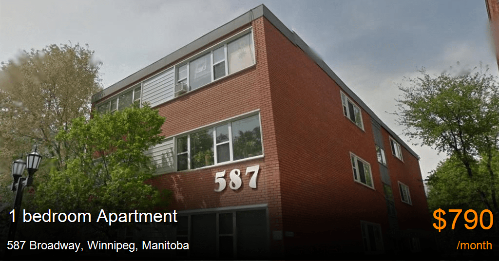 587 broadway, winnipeg Apartment for Rent