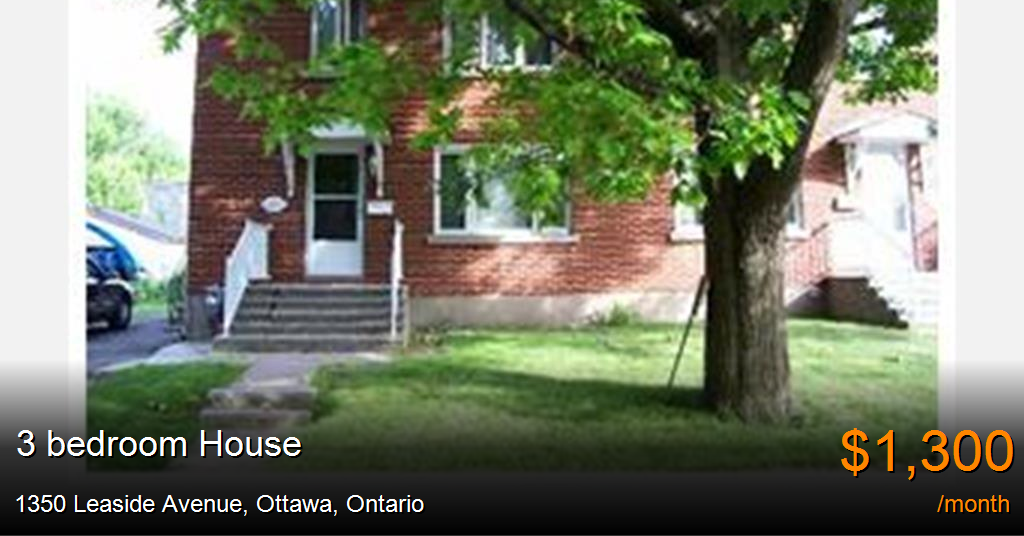 1350 leaside avenue, ottawa House for Rent