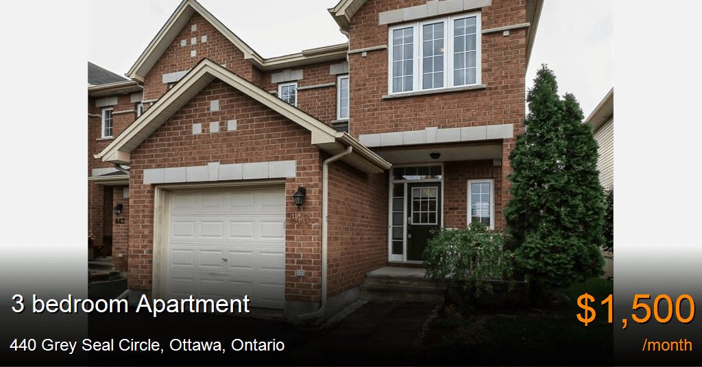 440 grey seal circle, ottawa Apartment for Rent