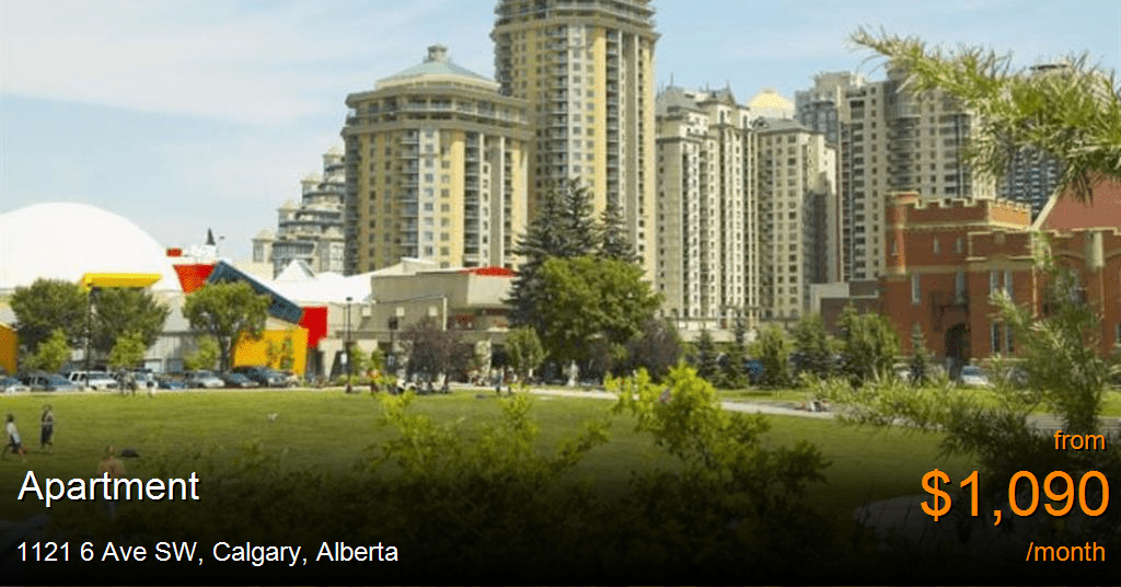 1121 6 ave sw, calgary Apartment for Rent
