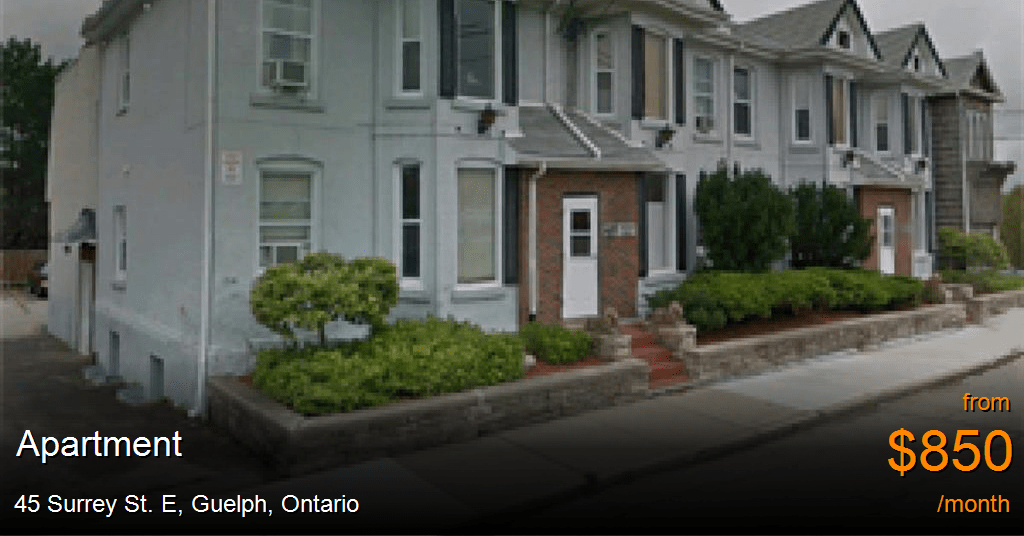 45 surrey st. e, guelph Apartment for Rent