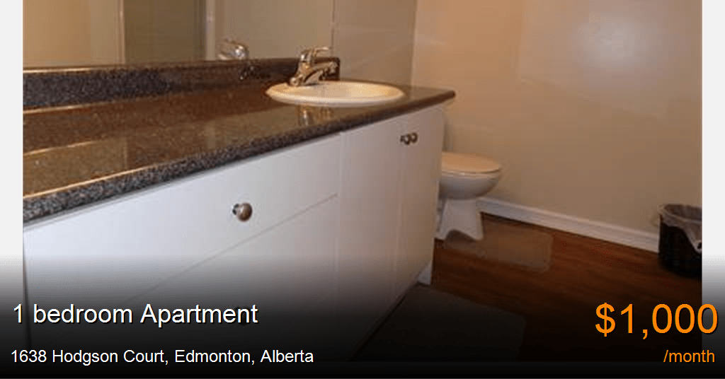 1638 hodgson court, edmonton Apartment for Rent