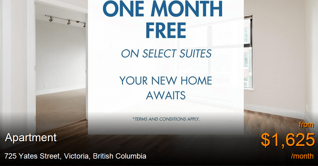725 yates street, victoria Apartment for Rent
