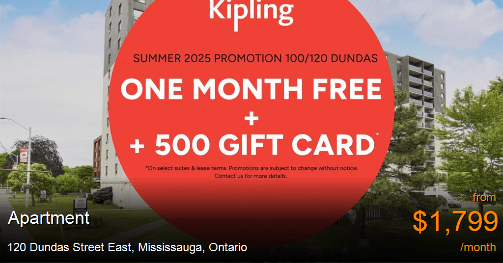 120 dundas street east, mississauga Apartment for Rent