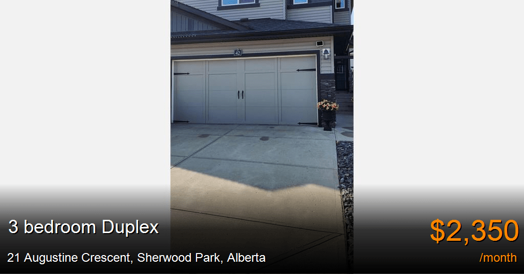 21 augustine crescent, sherwood park Duplex for Rent