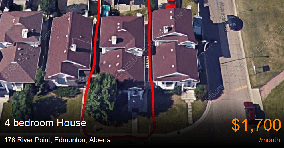 178 river point, edmonton House for Rent