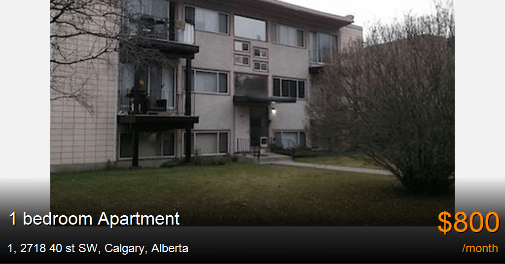 1, 2718 40 st sw, calgary Apartment for Rent
