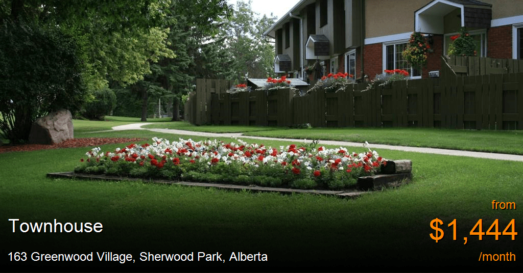 163 Greenwood Village, Sherwood Park Townhouse for Rent
