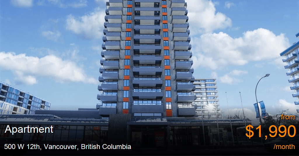 500 w 12th, vancouver Apartment for Rent