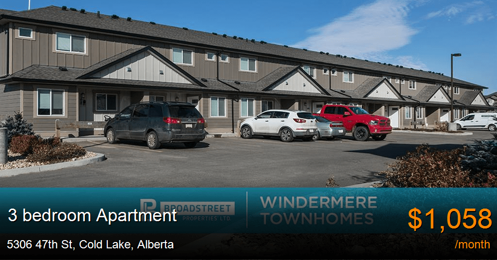 5306 47th st, cold lake Apartment for Rent