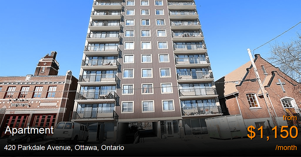 420 parkdale avenue, ottawa Apartment for Rent