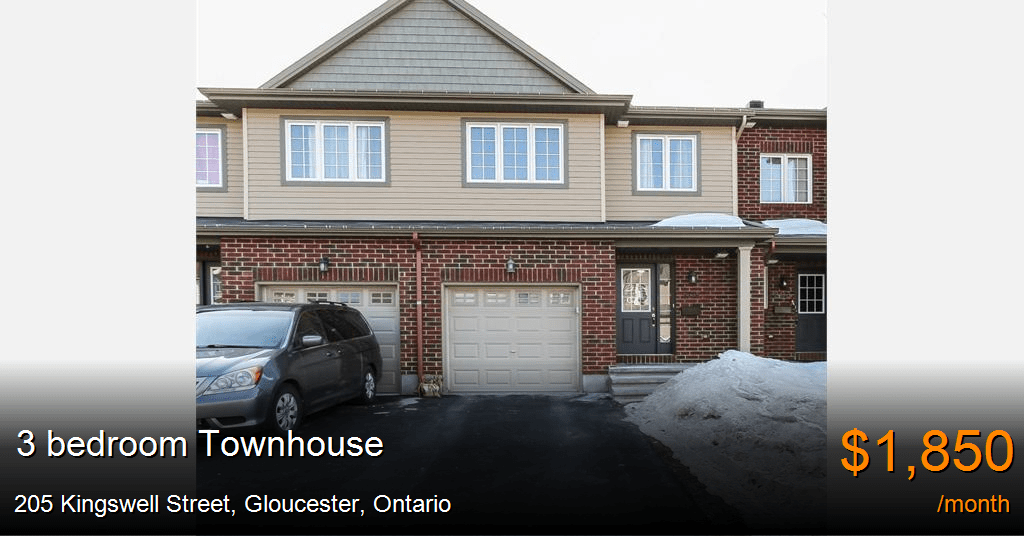 205 kingswell street, gloucester Townhouse for Rent