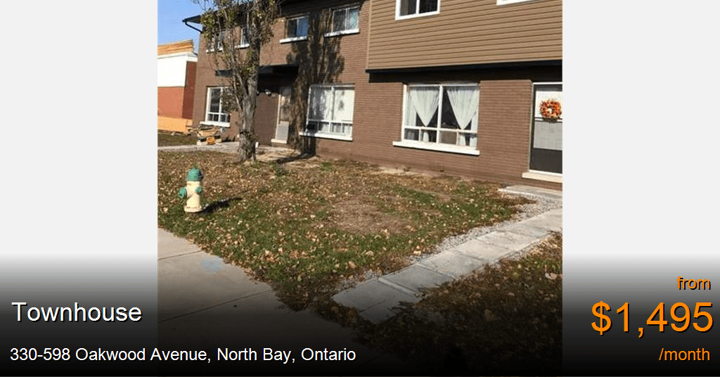330598 Oakwood Avenue, North Bay Townhouse for Rent