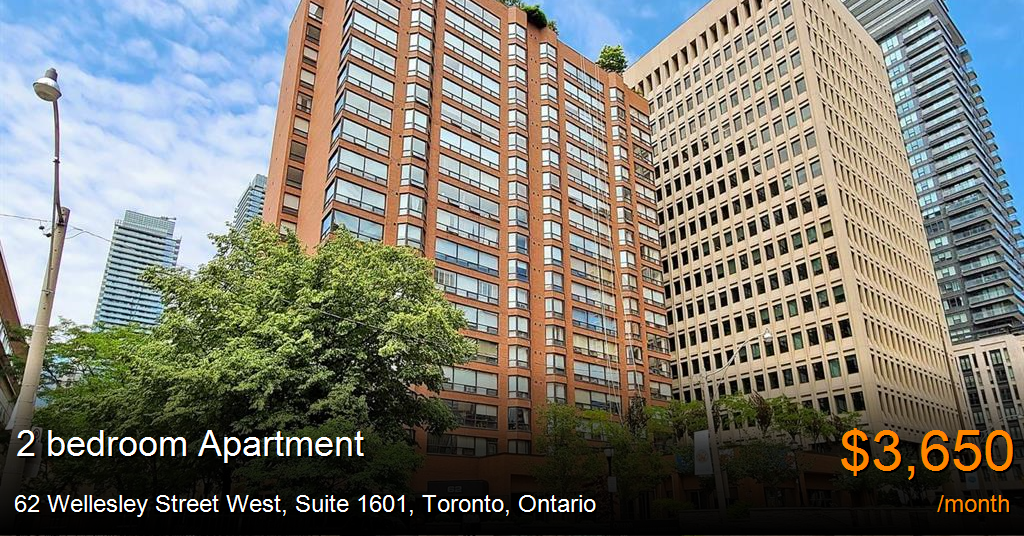 62 wellesley street west, suite 1601, toronto Apartment for Rent