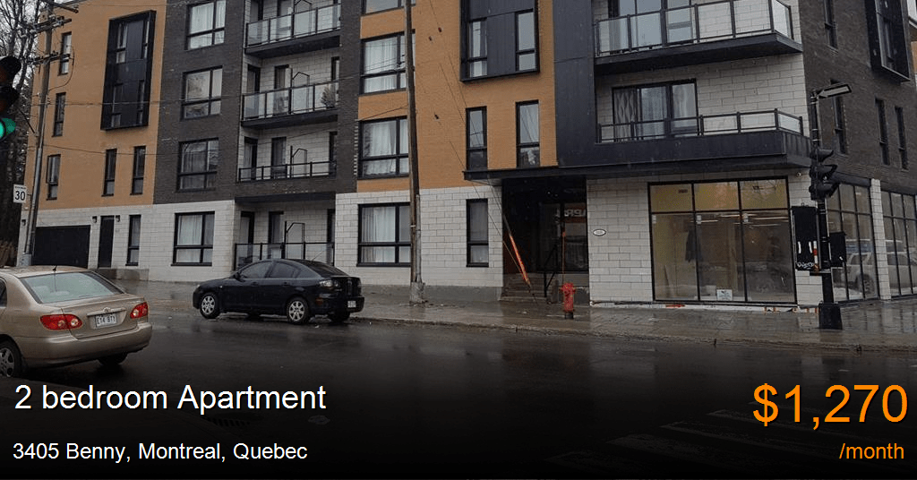3405 benny, montreal Apartment for Rent