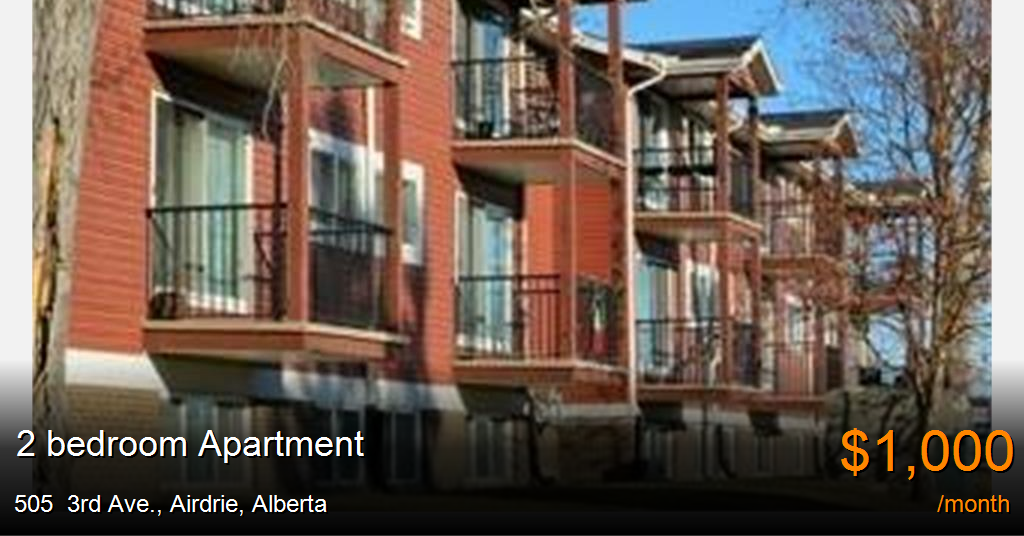505 3rd ave., airdrie Apartment for Rent