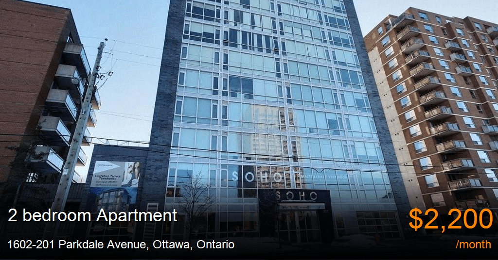 1602201 parkdale avenue, ottawa Apartment for Rent
