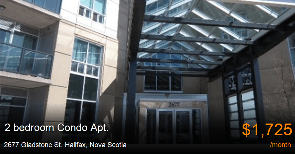 2677 Gladstone St, Halifax Condo Apt. for Rent B129988