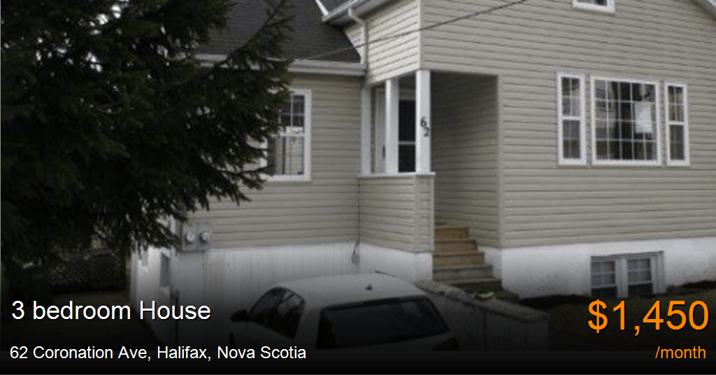 62 coronation ave, halifax House for Rent