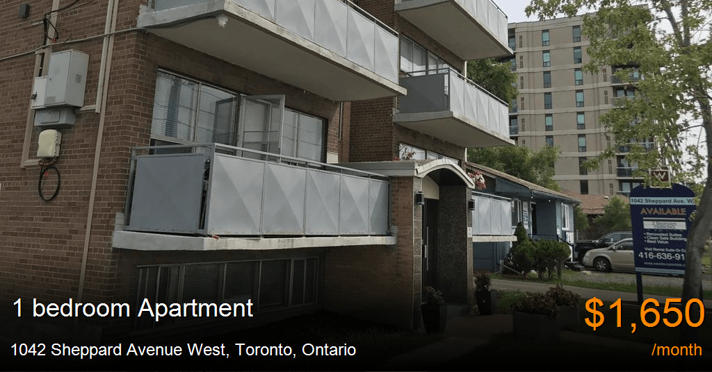1042 sheppard avenue west, toronto Apartment for Rent