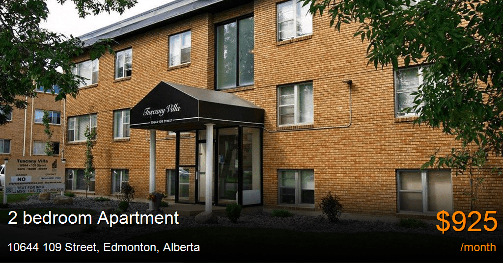 10644 109 street, edmonton Apartment for Rent