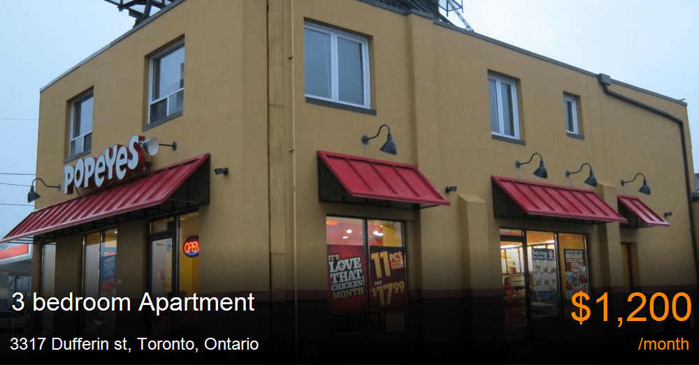 3317 dufferin st, toronto Apartment for Rent