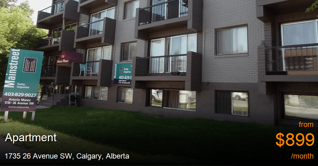 1735 26 avenue sw, calgary Apartment for Rent
